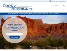 Tablet Screenshot of cookinsure.com